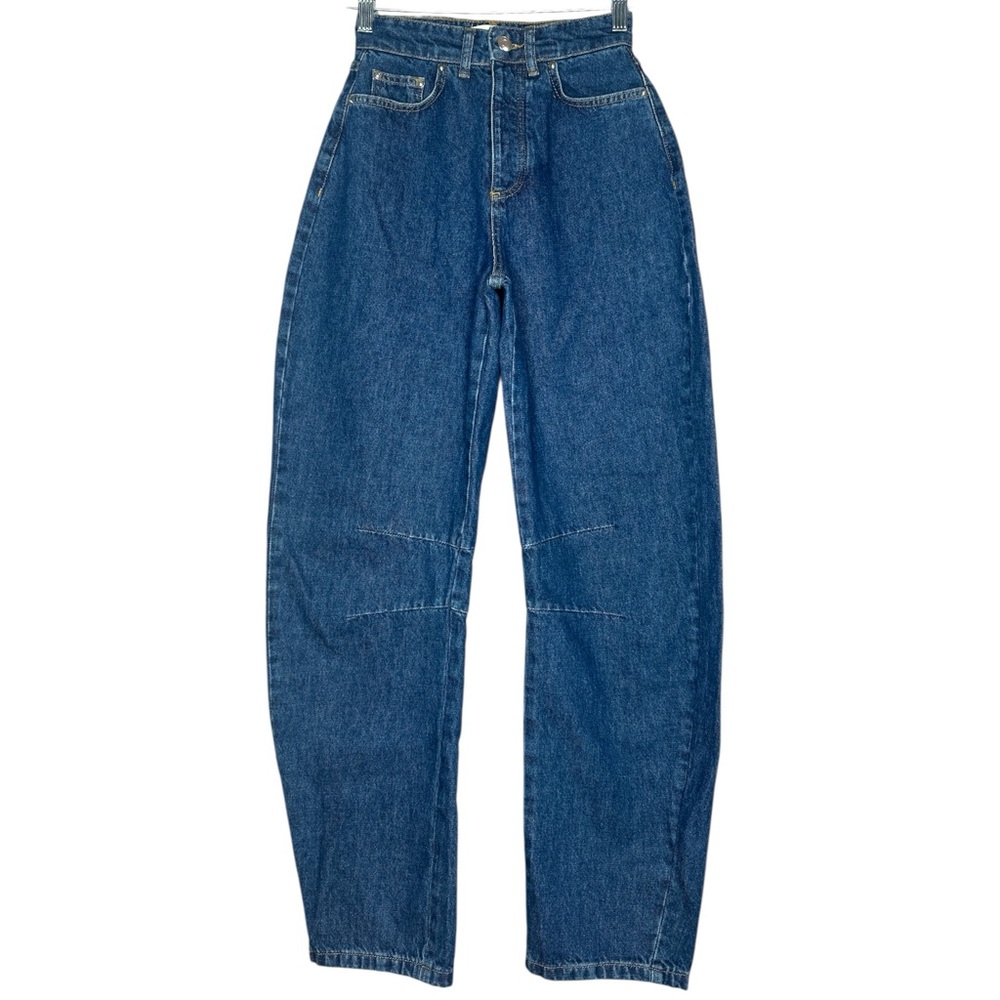 ALIGNE Barrel Henry Slim Jeans Mid Blue Size 25